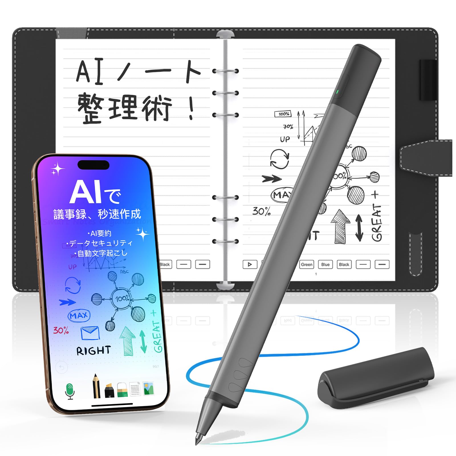 Amazon.co.jp: NEWYES SyncPen4 スマートペン 電子ノート リアルタイム